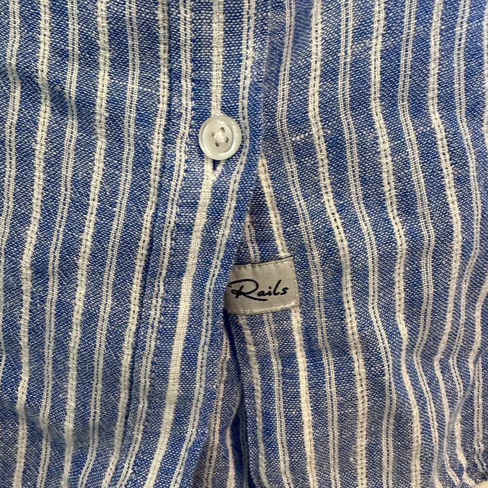 Rails Blue Button-Down L. Staple High Quality Clo… - image 4